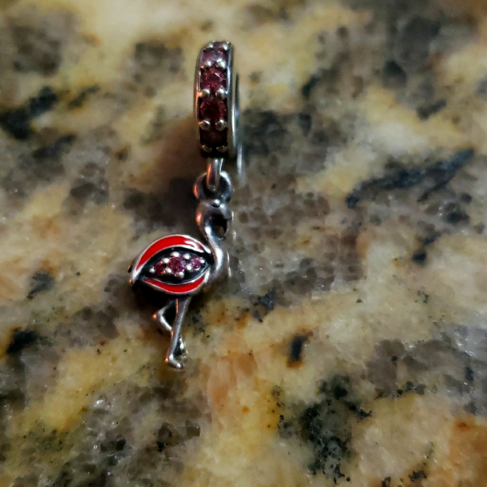 Pandora flamingo charm